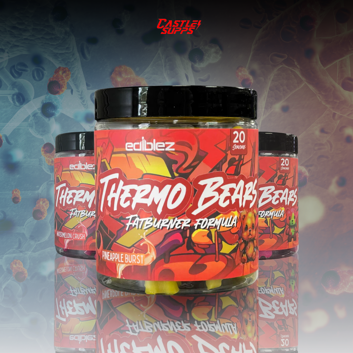 EDIBLEZ Thermo Bear Gummies (FatBurners) CASTLE SUPPS