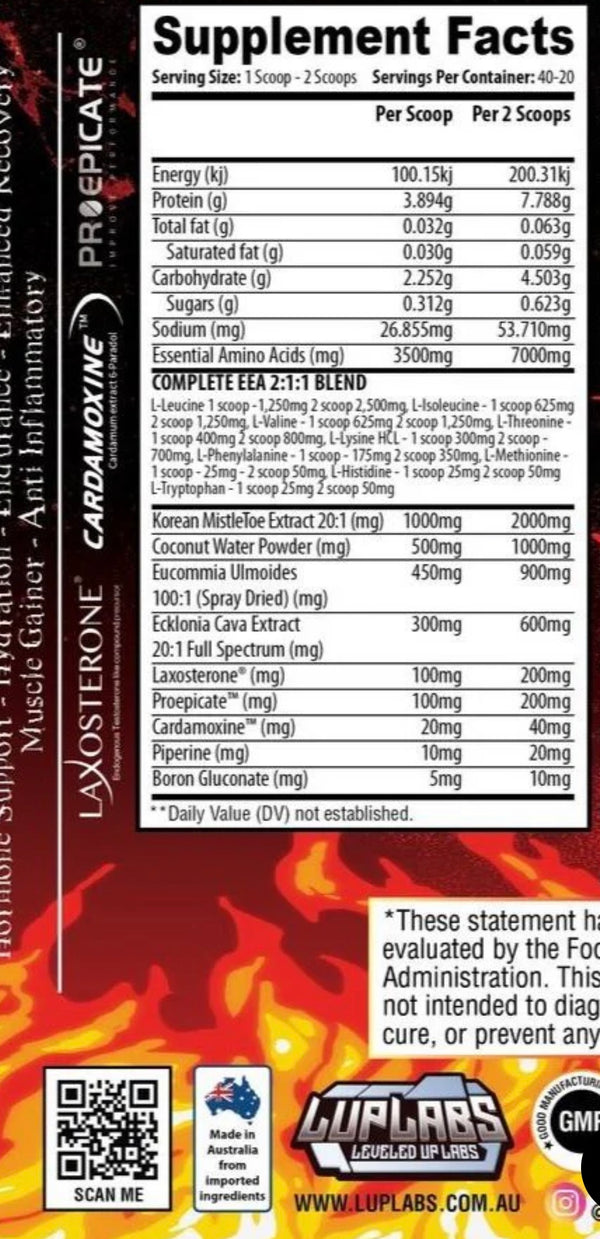 Androsia LUP labs NATURAL ANABOLIC EAA+